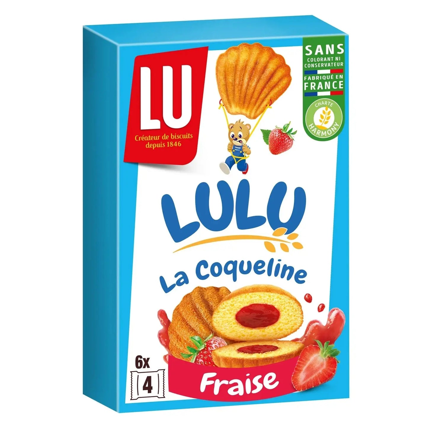 LU, Lulu La Coqueline Strawberry Filled Cakes - Frenchy Candy