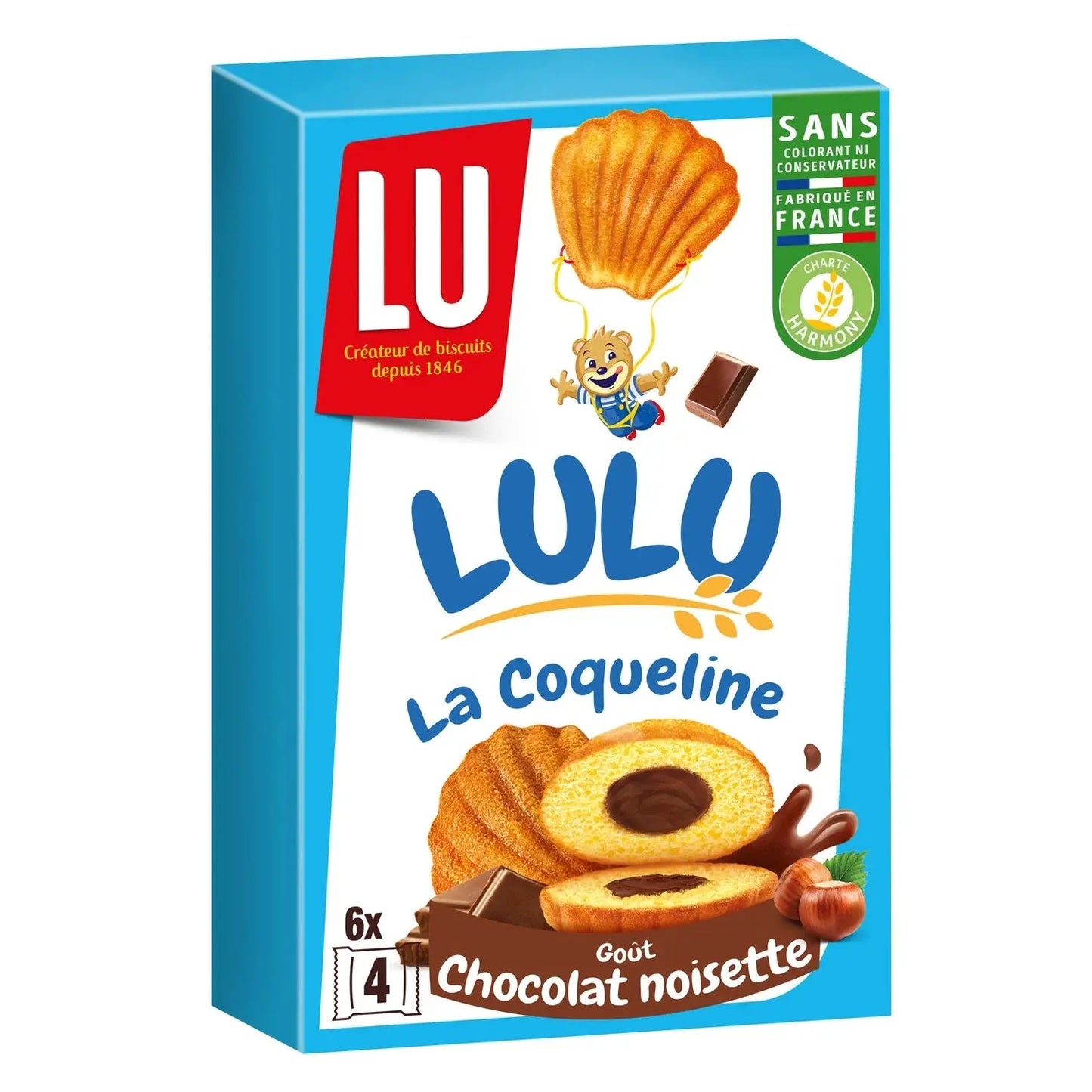 LU, Lulu La Coqueline Hazelnut Chocolate Filled Cakes - Frenchy Candy