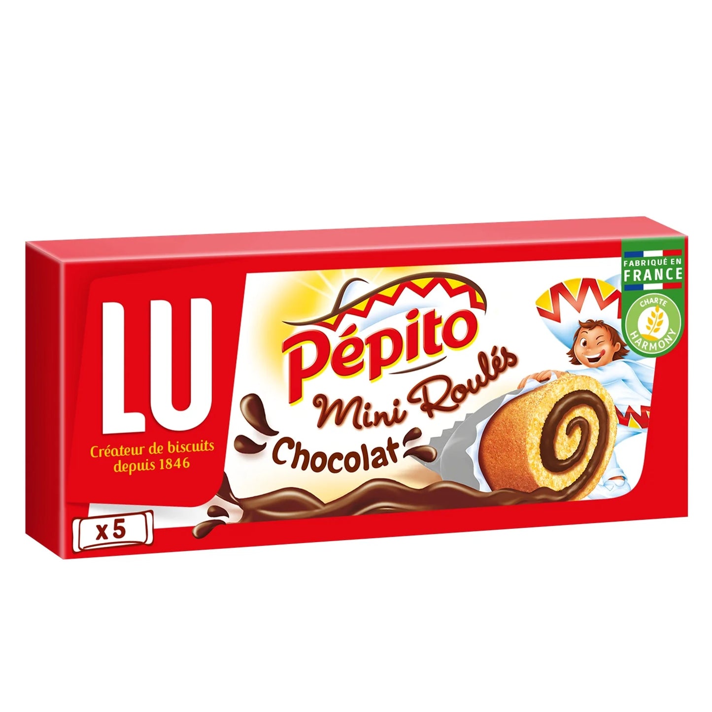 LU, Mini Roulés Pepito, Chocolate Filled Cakes - Frenchy Candy