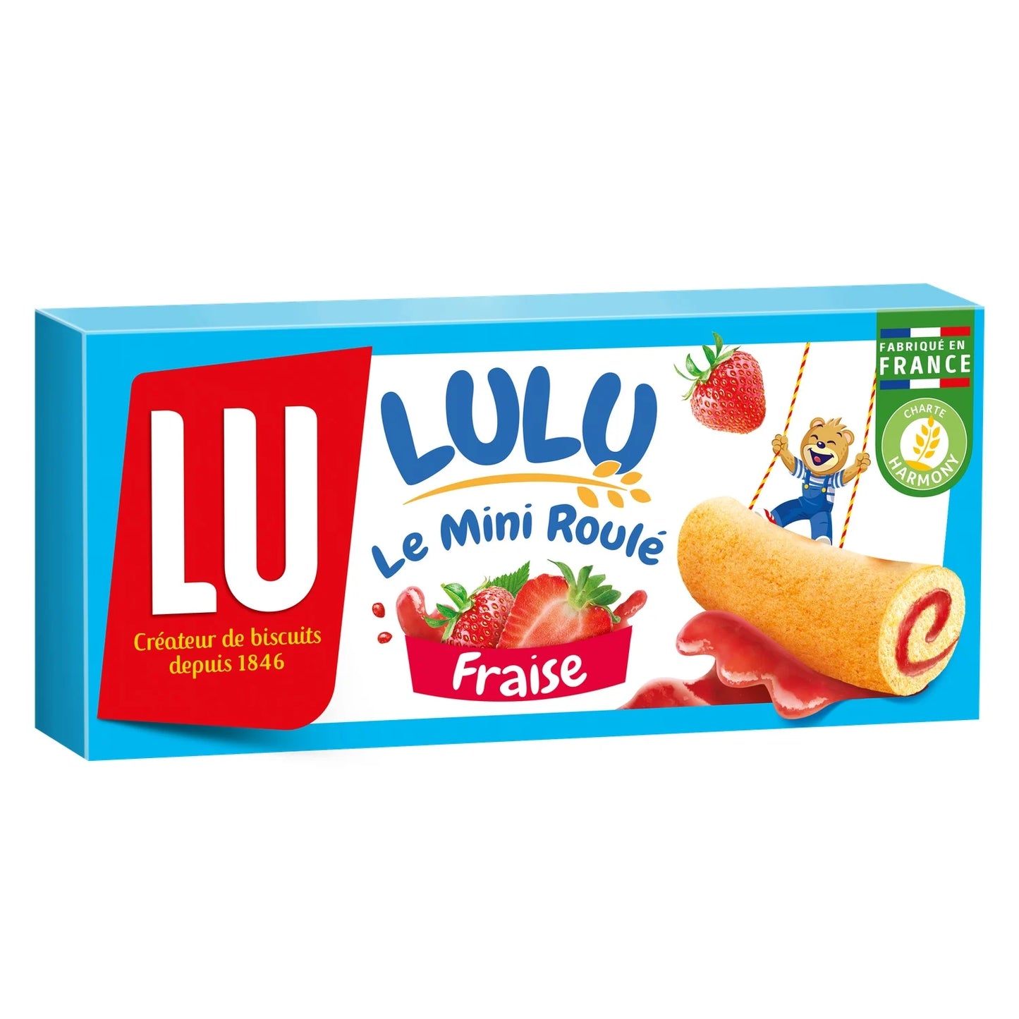LU, Mini Roulé Lulu, Strawberry Filled Cakes - Frenchy Candy