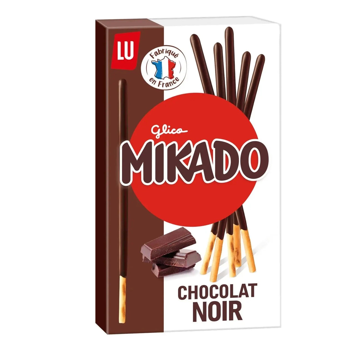 LU, Mikado biscuits coated in dark chocolate - Frenchy Candy