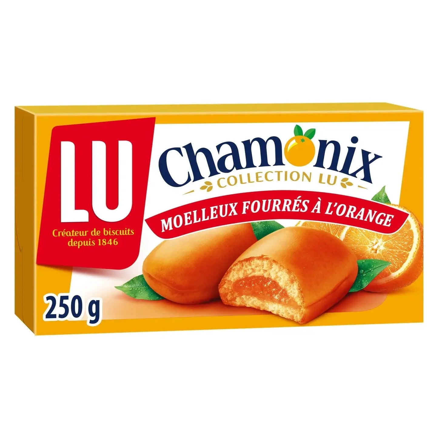 LU, Chamonix orange-filled biscuits - Frenchy Candy