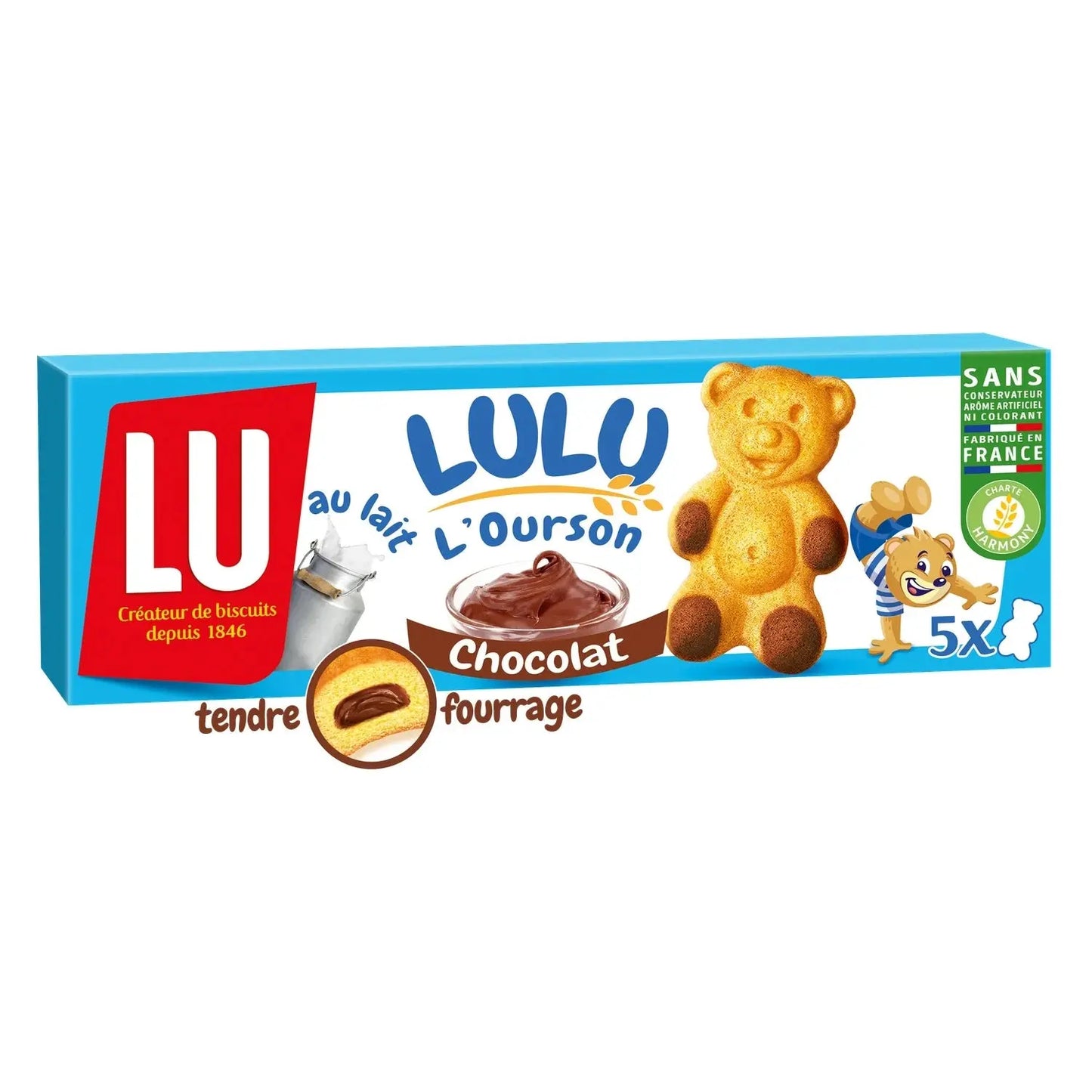 LU, Lulu L'Ourson Chocolate Filled Cakes - Frenchy Candy