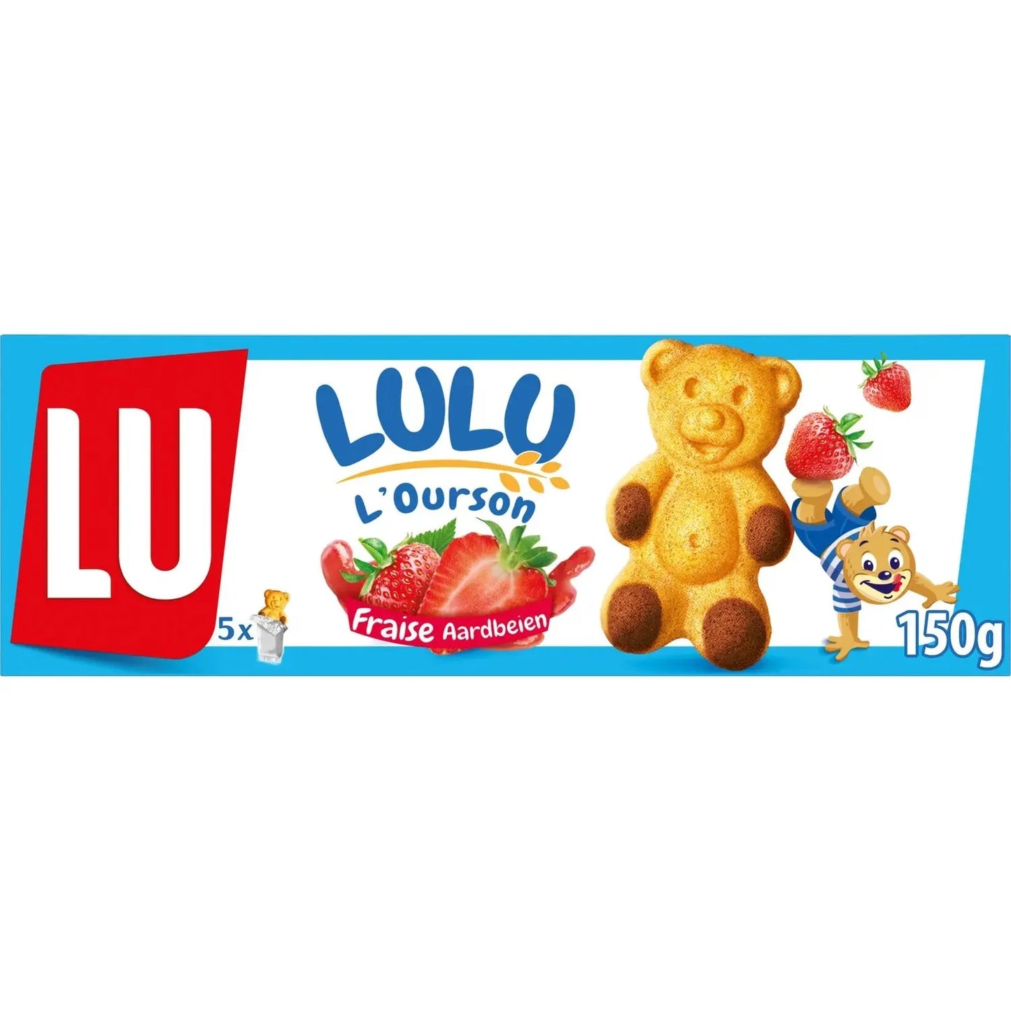 LU, L'Ourson Lulu Strawberry Filled Cakes - Frenchy Candy