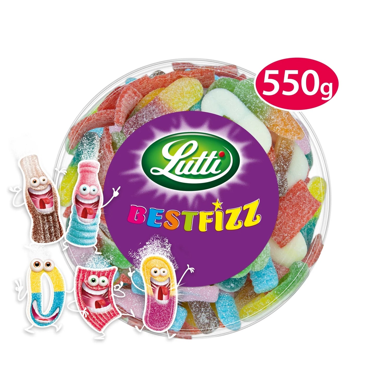 Lutti, Bestfizz Sour Assortment - Frenchy Candy