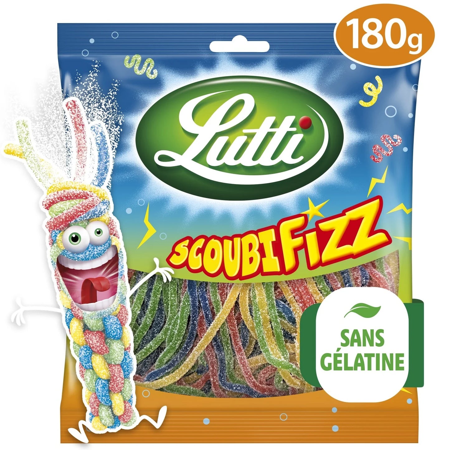 Lutti, Scoubifizz Sour Fruit Candies - Frenchy Candy
