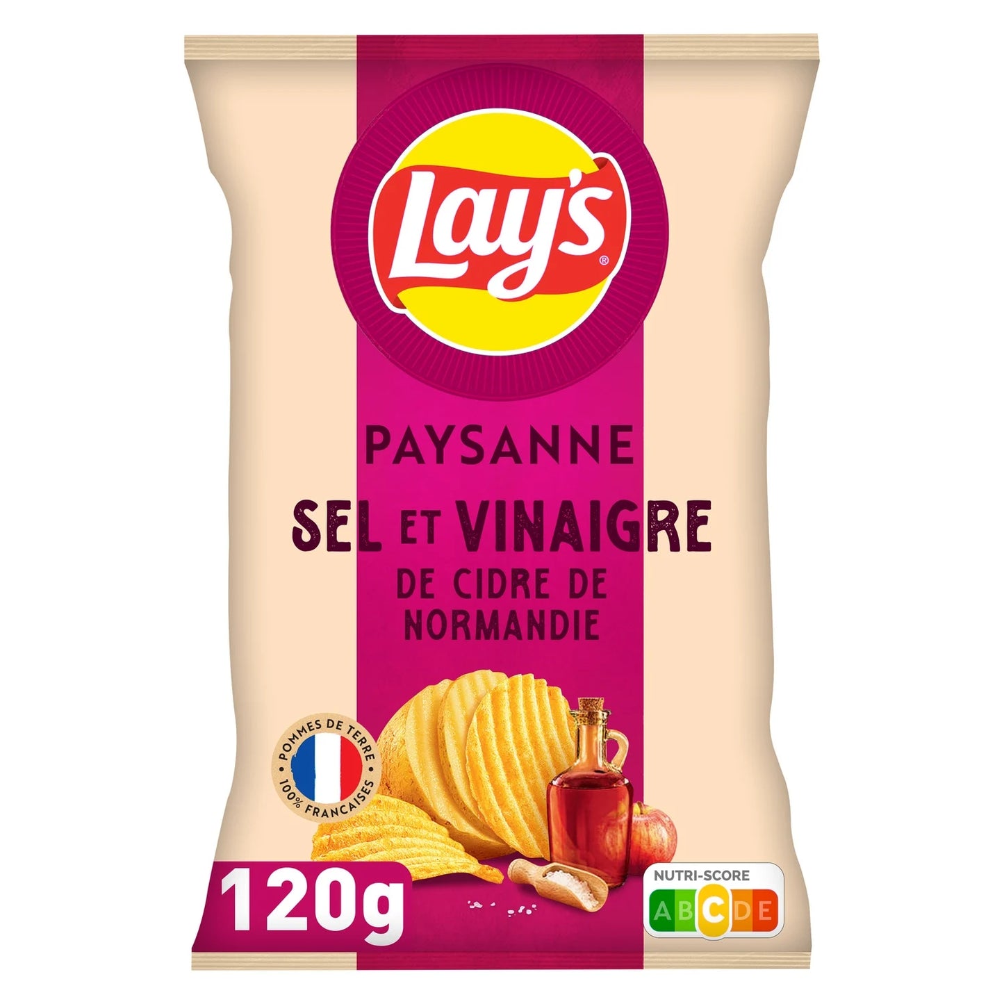 Lay's, Country Recipe Salt and Normandy Cider Vinegar Chips - Frenchy Candy
