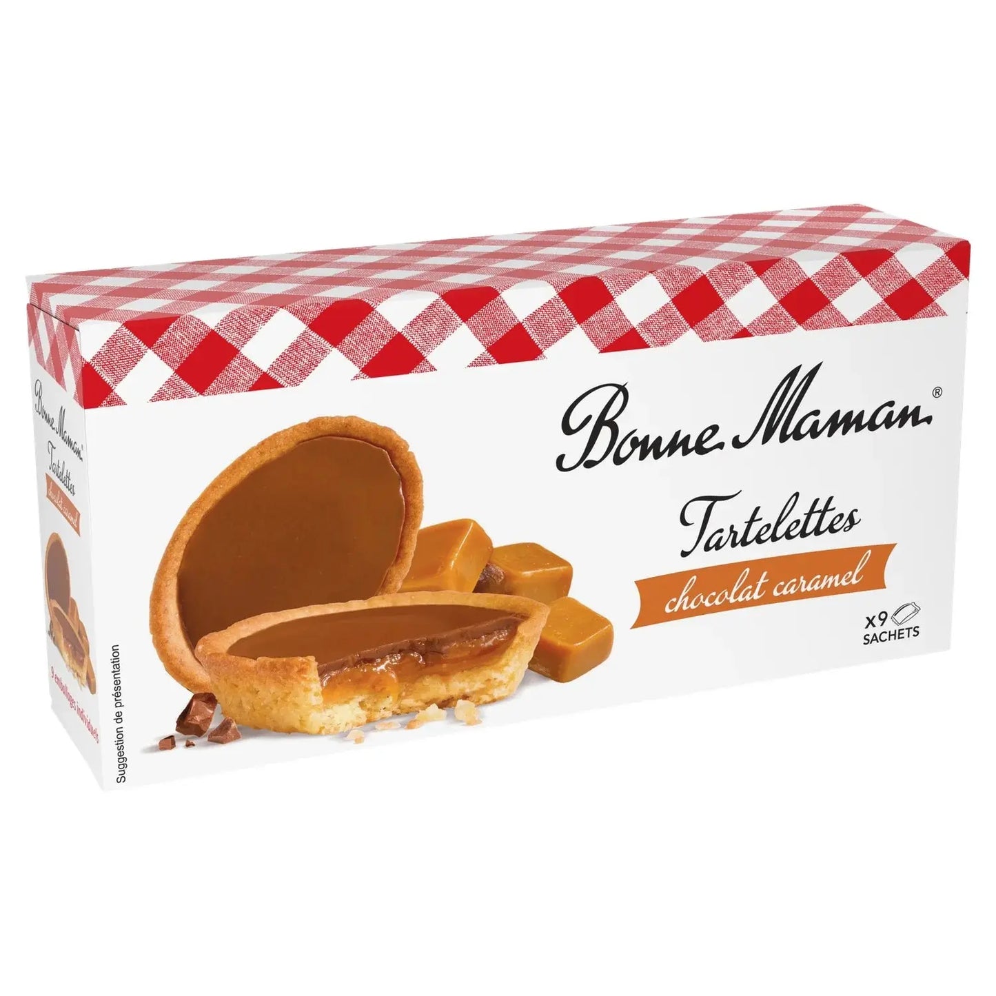 Bonne Maman, Chocolate Caramel Tartlets Palm Oil-Free Biscuits - Frenchy Candy
