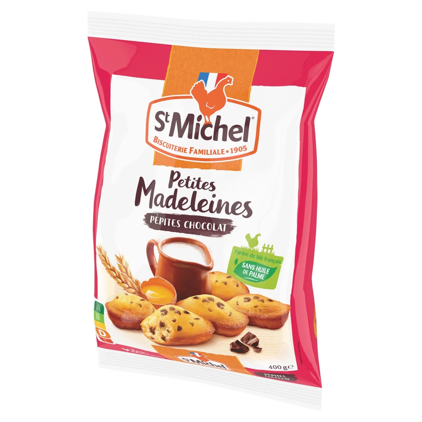 St Michel, Chocolate Chip Madeleines Palm Oil-Free - Frenchy Candy