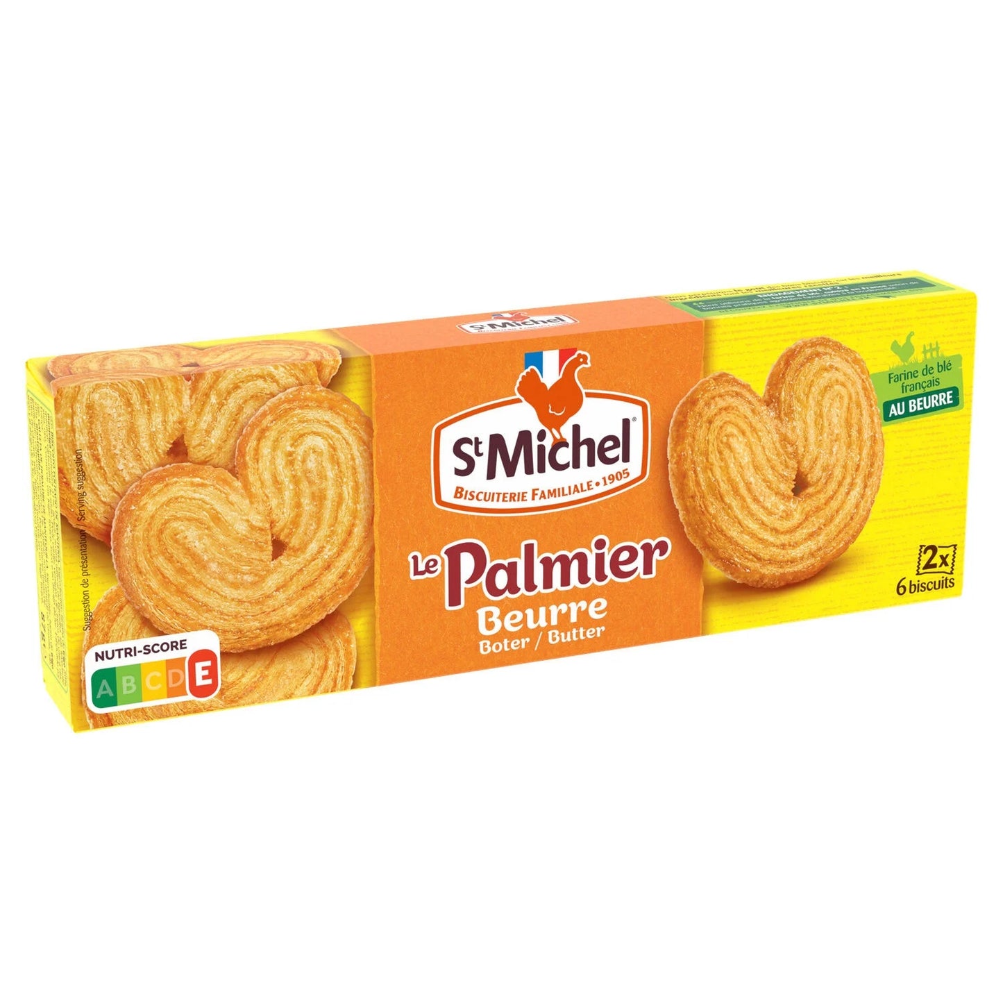 St Michel, Butter Palmiers Biscuits Palm Oil-Free - Frenchy Candy