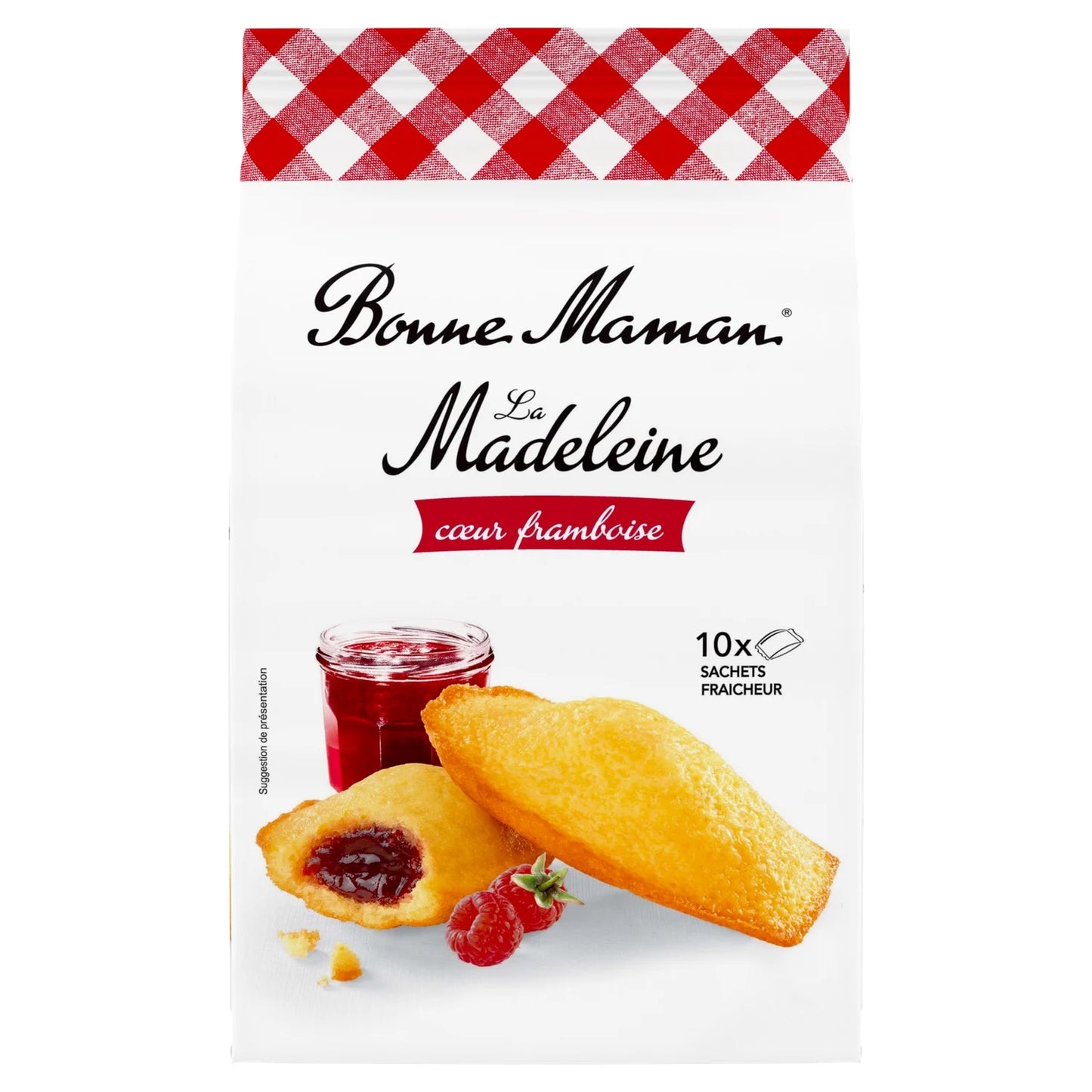 Bonne Maman, Raspberry Heart Madeleines Palm Oil-Free - Frenchy Candy