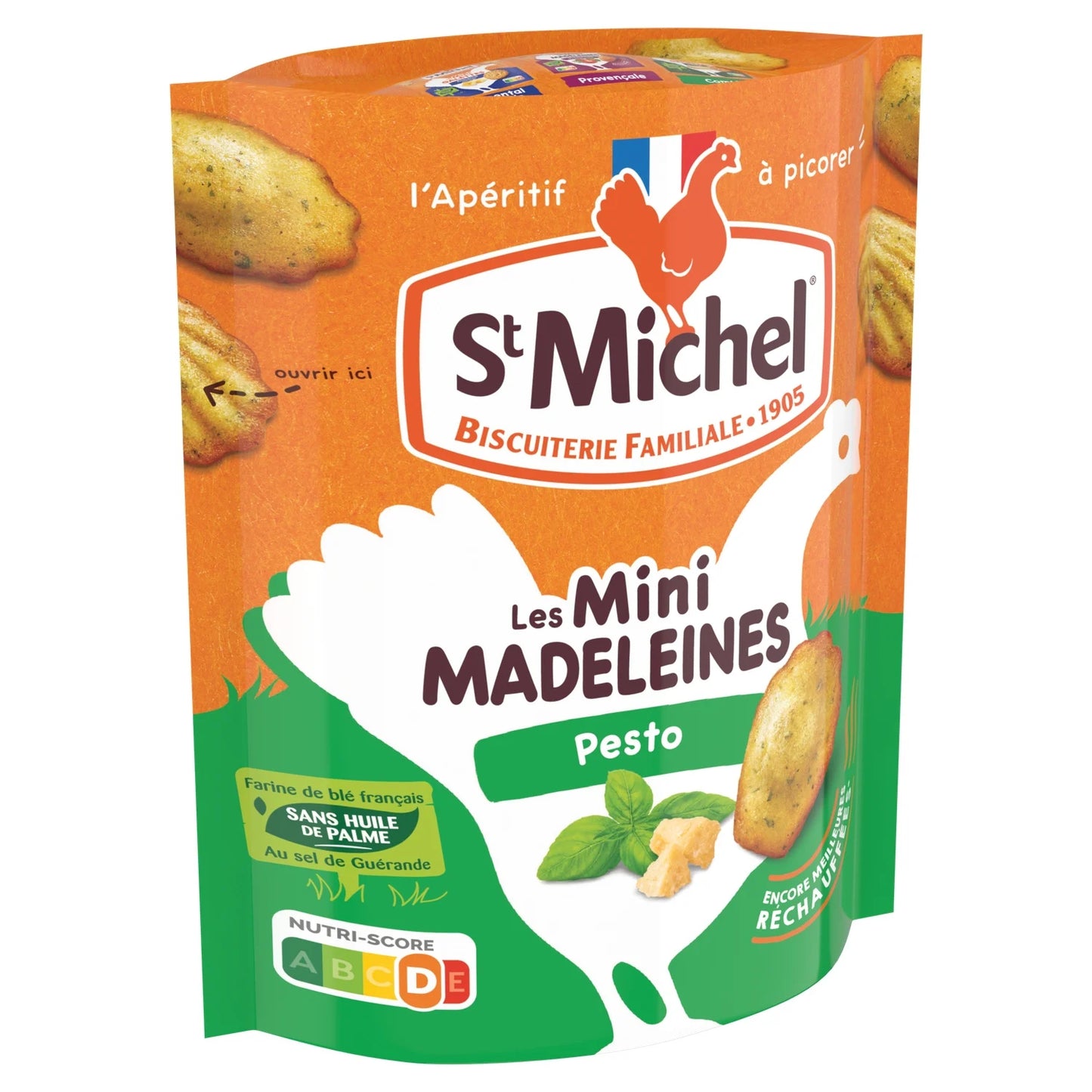 St Michel, Mini Soft Pesto Madeleines, Palm Oil-Free - Frenchy Candy