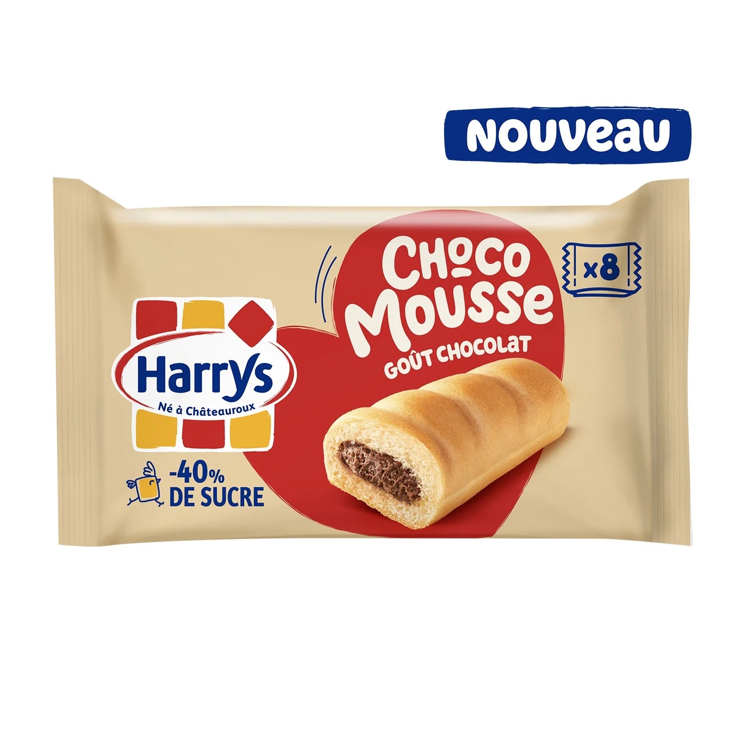 Harry's, Choco Mousse Chocolate Filled Soft Cakes, Less Sugar - Frenchy Candy