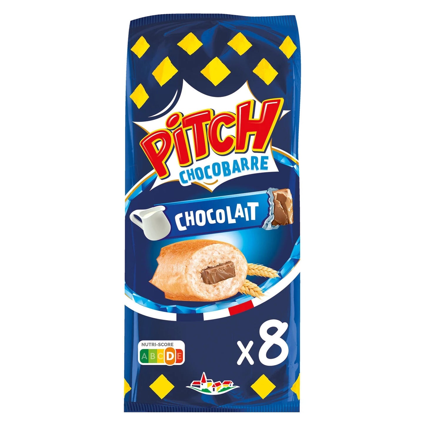 PITCH, Milk Chocolate Brioche Bars - Frenchy Candy