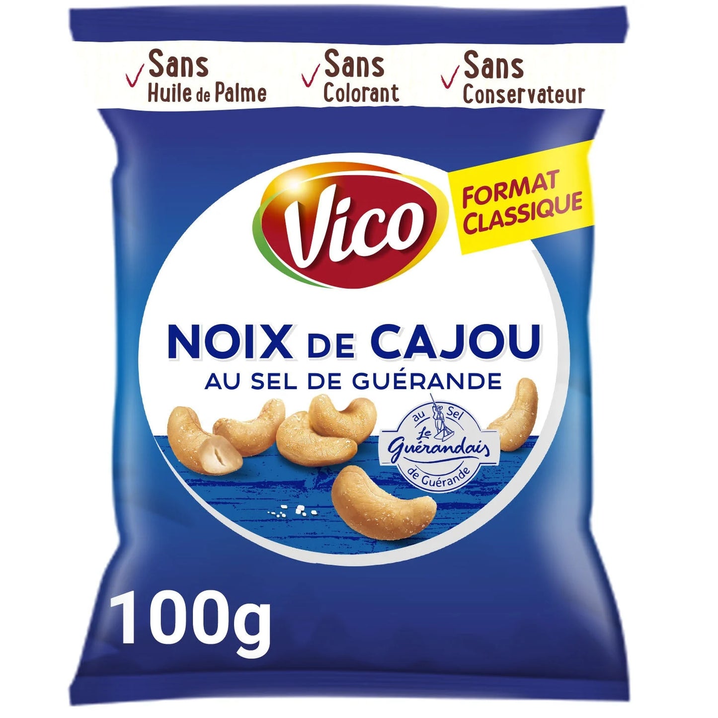Vico, Roasted and Salted Cashews with Guerande Salt - Frenchy Candy