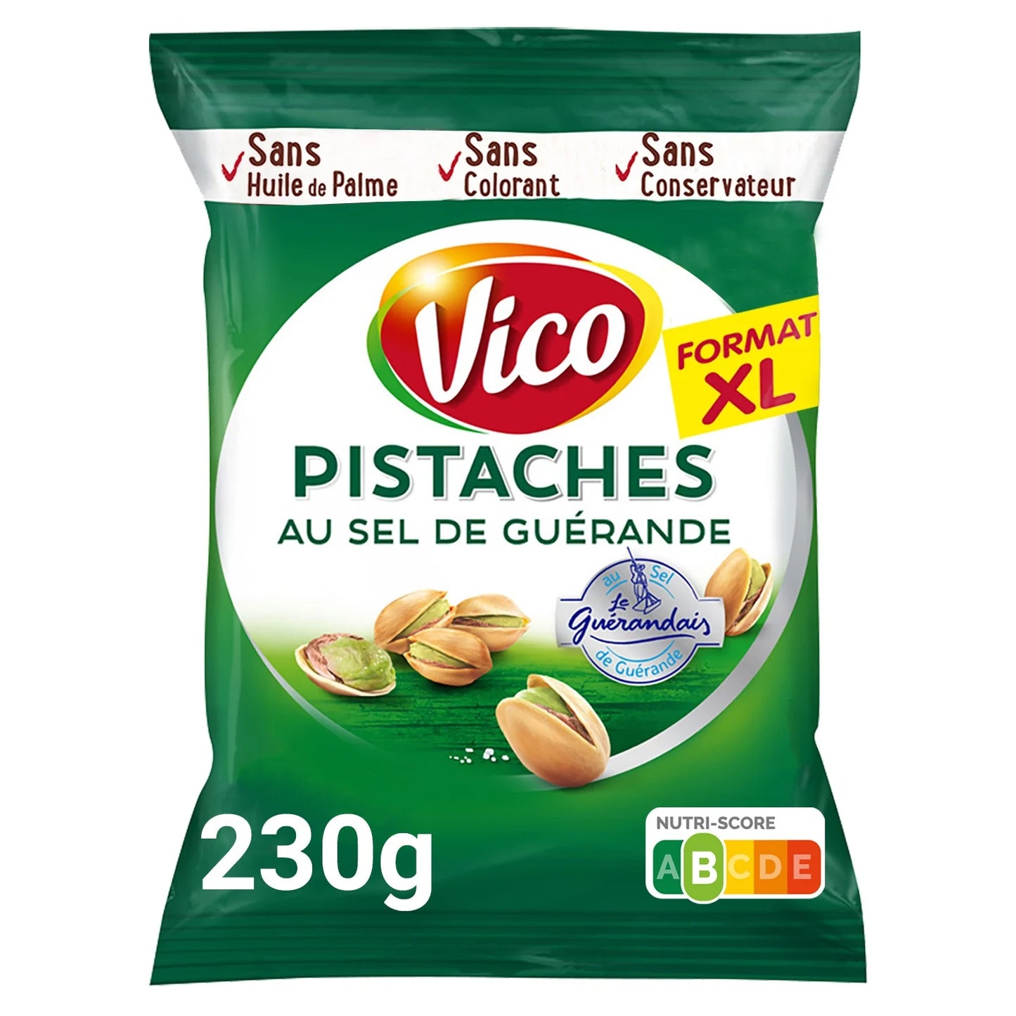 Vico, Roasted Pistachios with Guerande Salt - Frenchy Candy