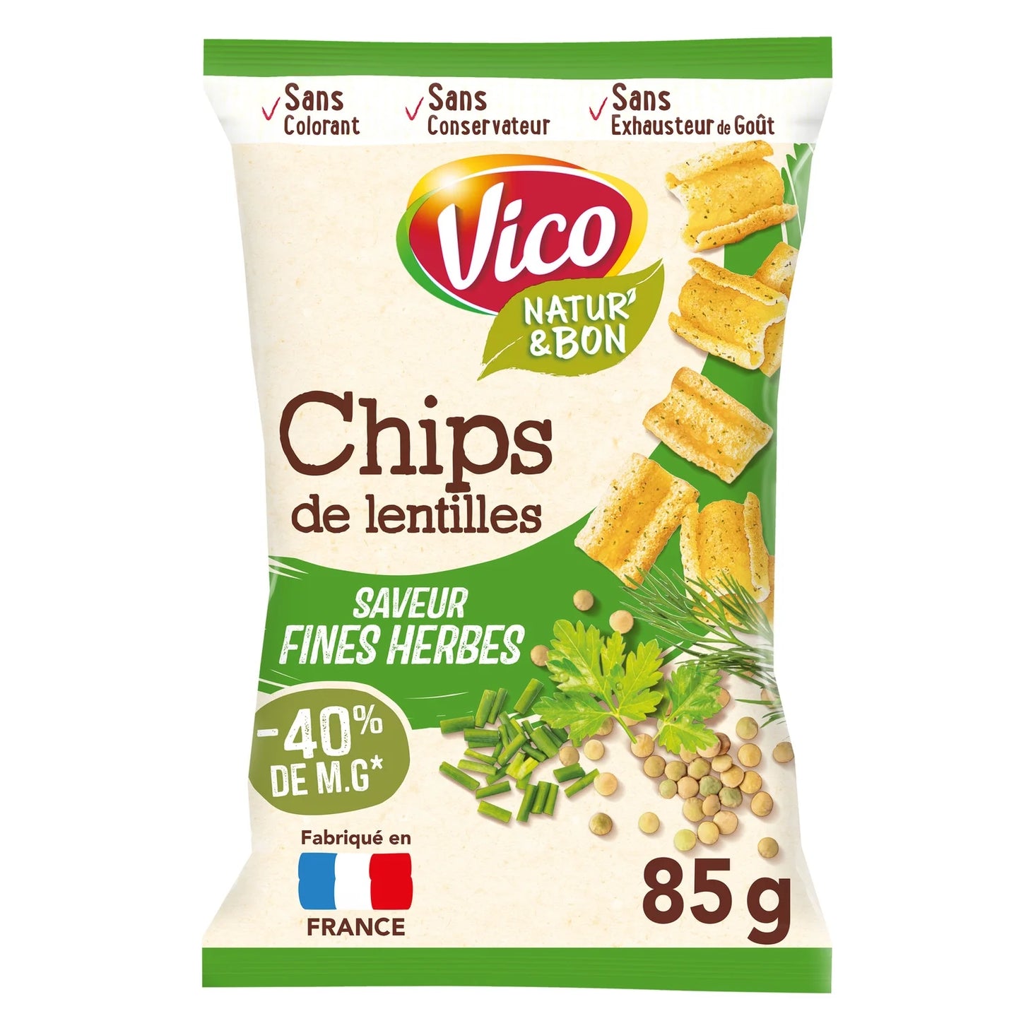 Vico, Lentil Chips with Herbs Flavor - Frenchy Candy