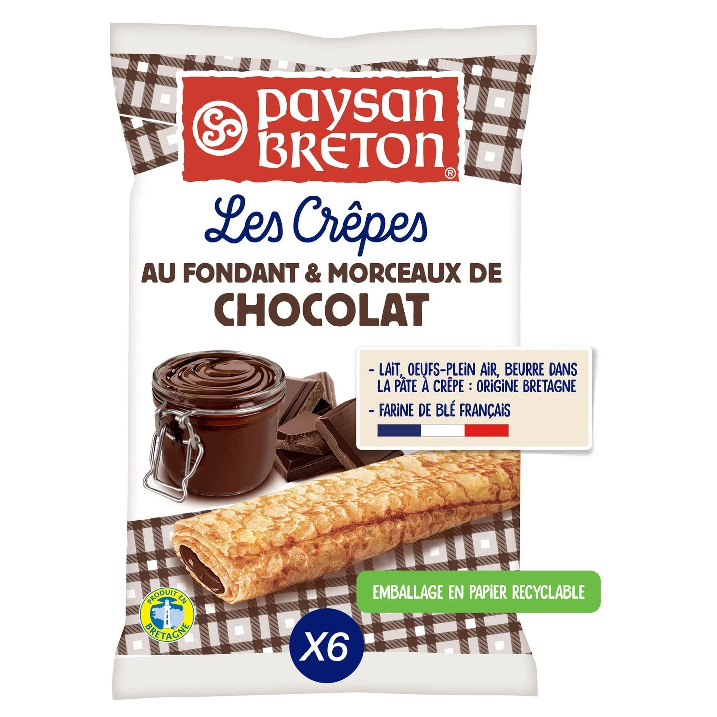 Paysan Breton, Chocolate Filled Crepes - Frenchy Candy