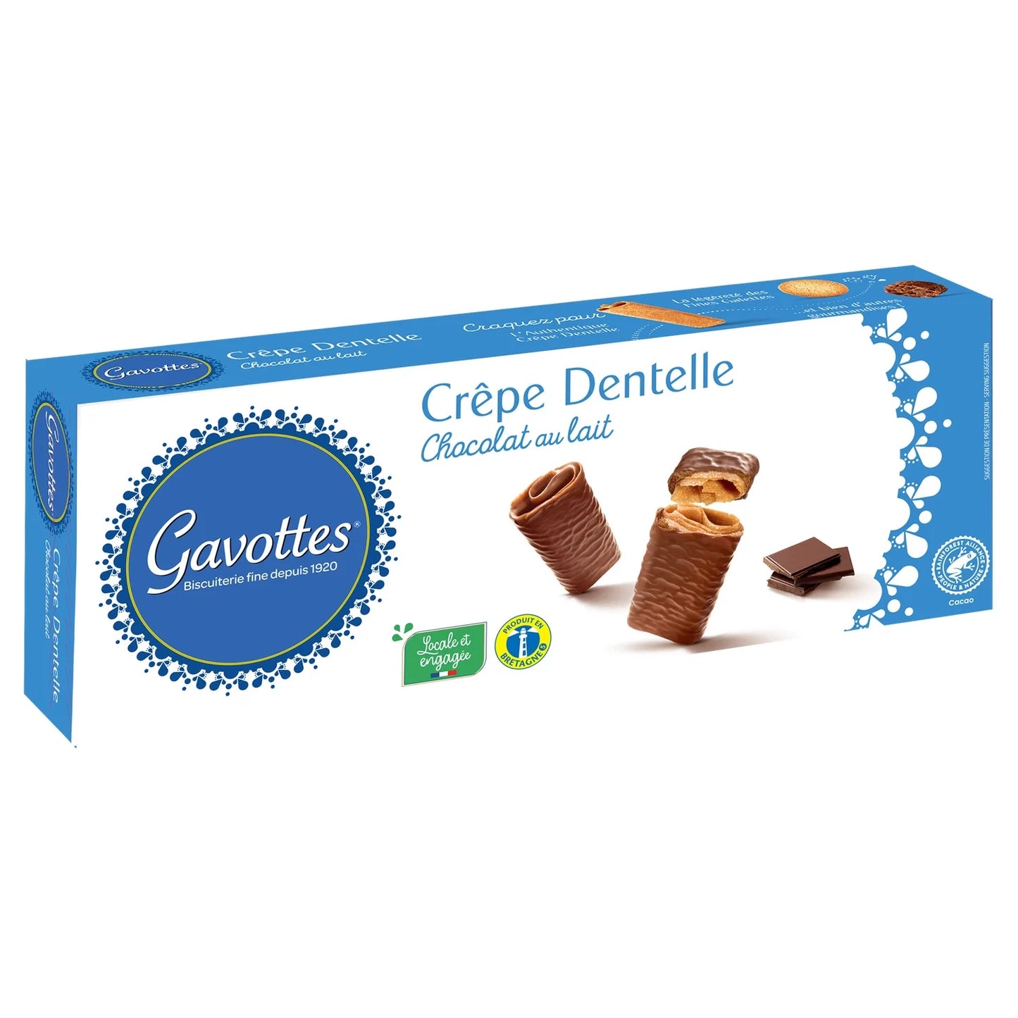 Gavottes, Milk Chocolate Lace Crepe Biscuits - Frenchy Candy
