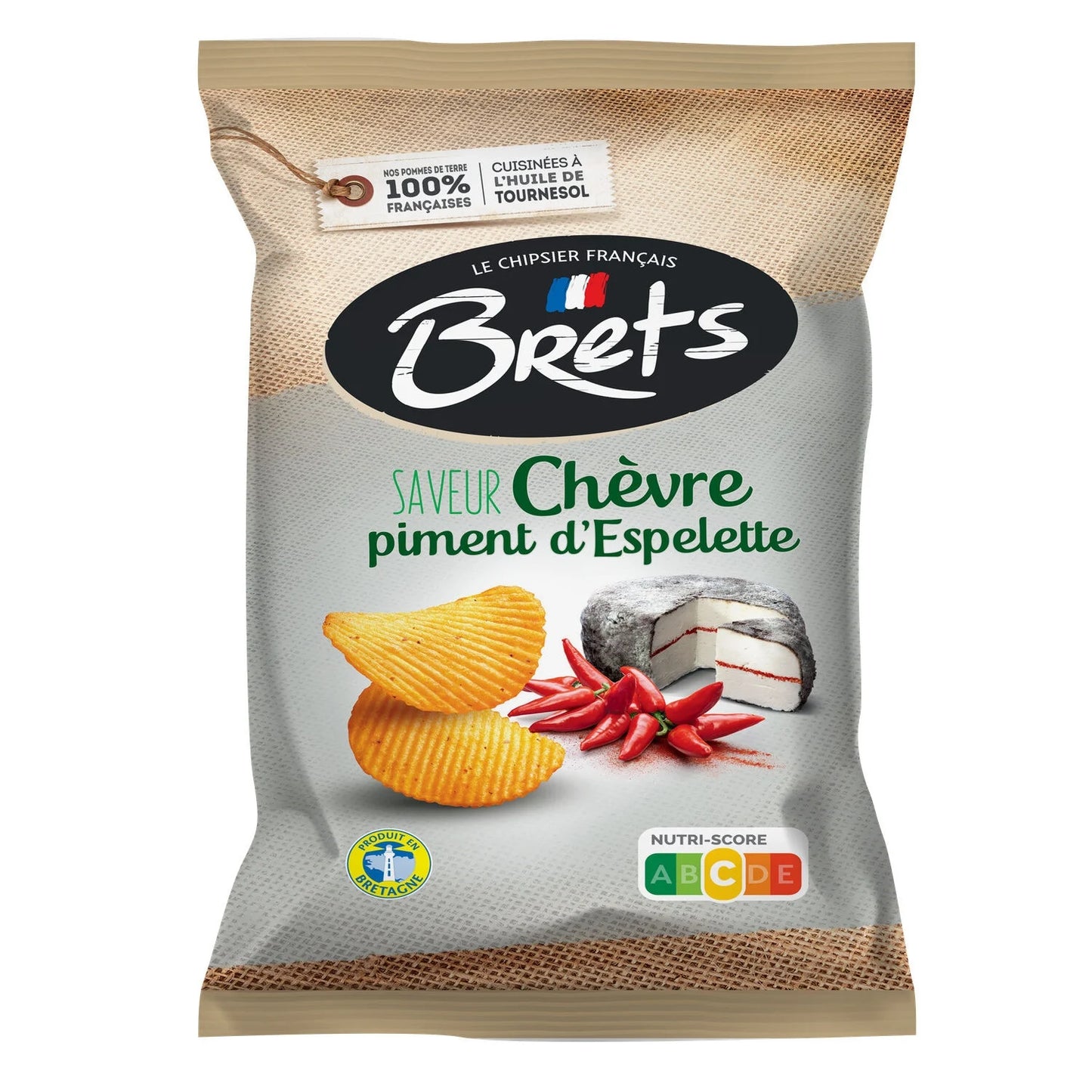 Brets, Goat Cheese & Espelette Pepper Chips - Frenchy Candy