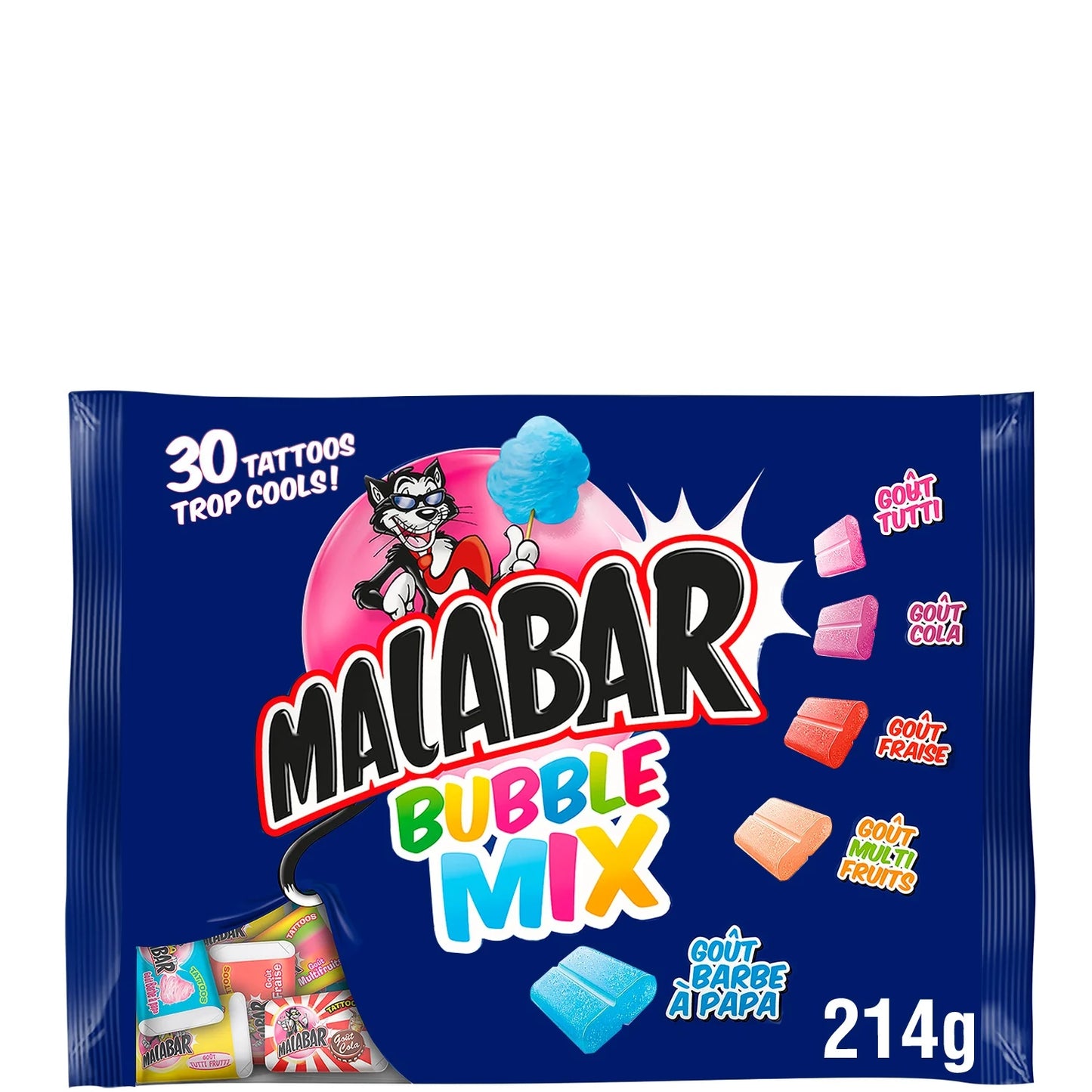 Malabar, Bubble Mix Chewing Gum - Frenchy Candy