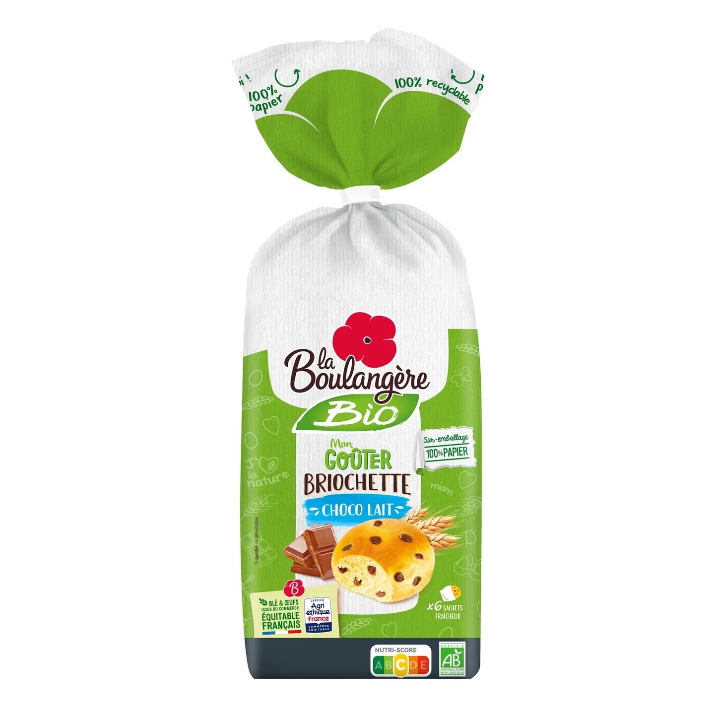 La Boulangere, Organic Briochettes with Chocolate Chunks - Frenchy Candy