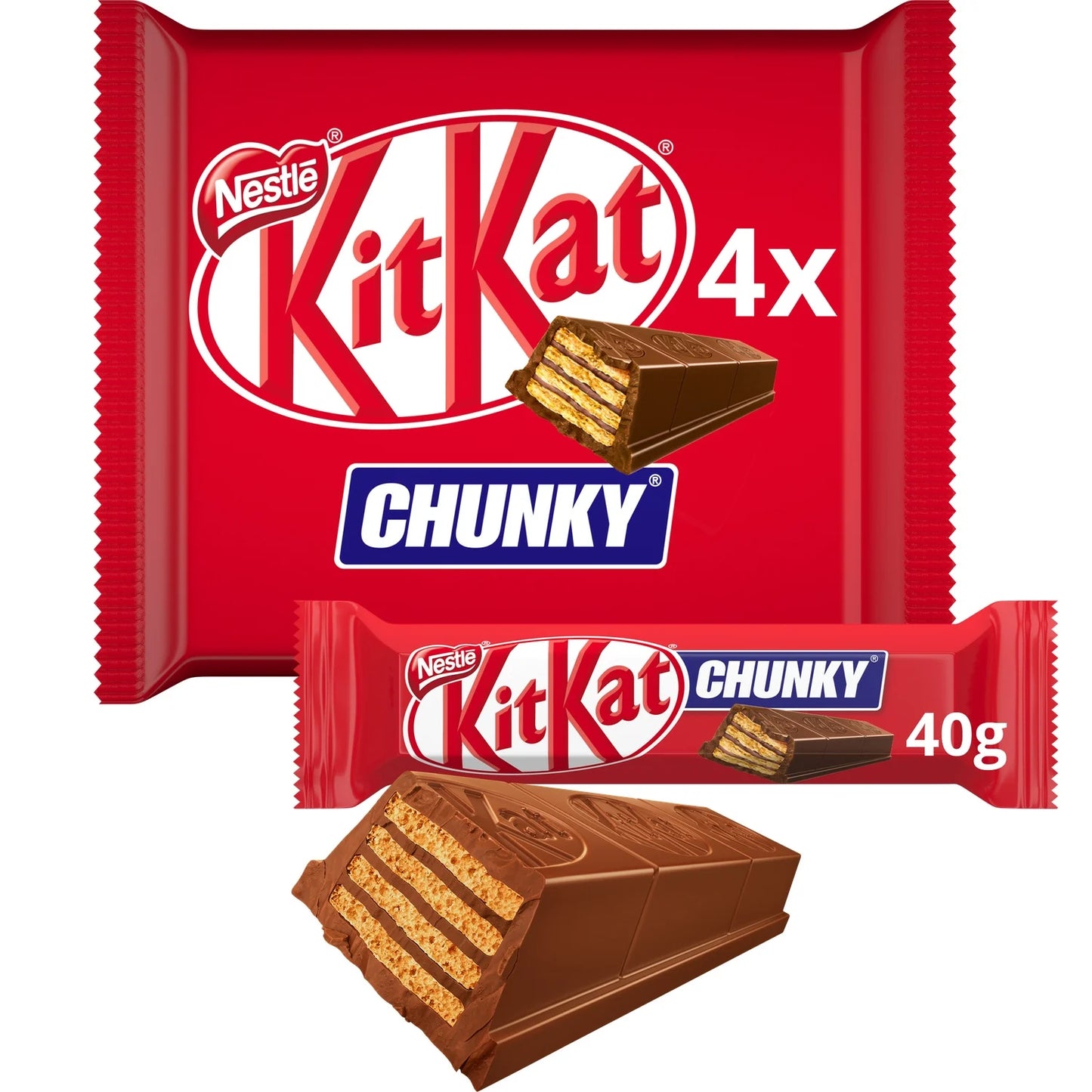 KitKat, Chunky Milk Chocolate Bars - Frenchy Candy