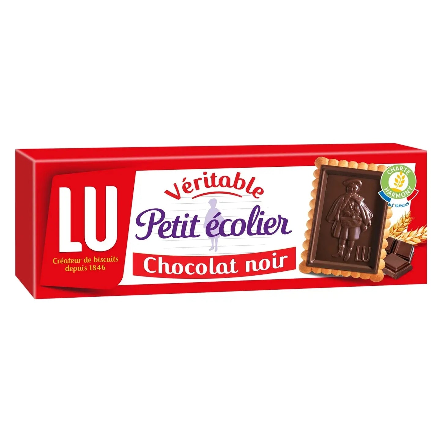 LU, Petit Ecolier Petit Beurre Biscuits coated with dark chocolate - Frenchy Candy