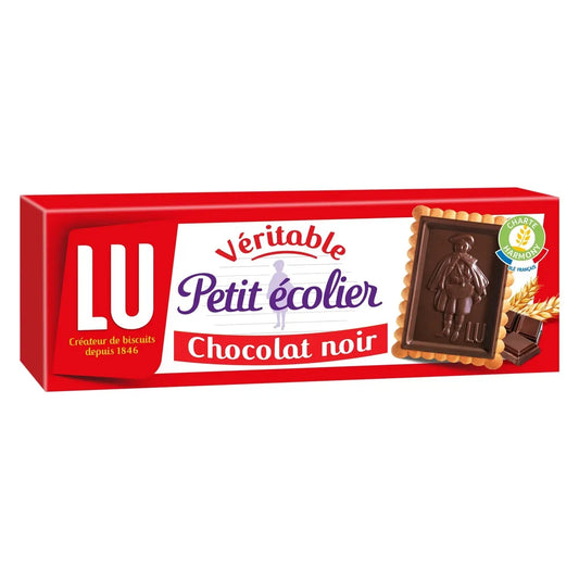 LU, Petit Ecolier Petit Beurre Biscuits coated with dark chocolate - Frenchy Candy