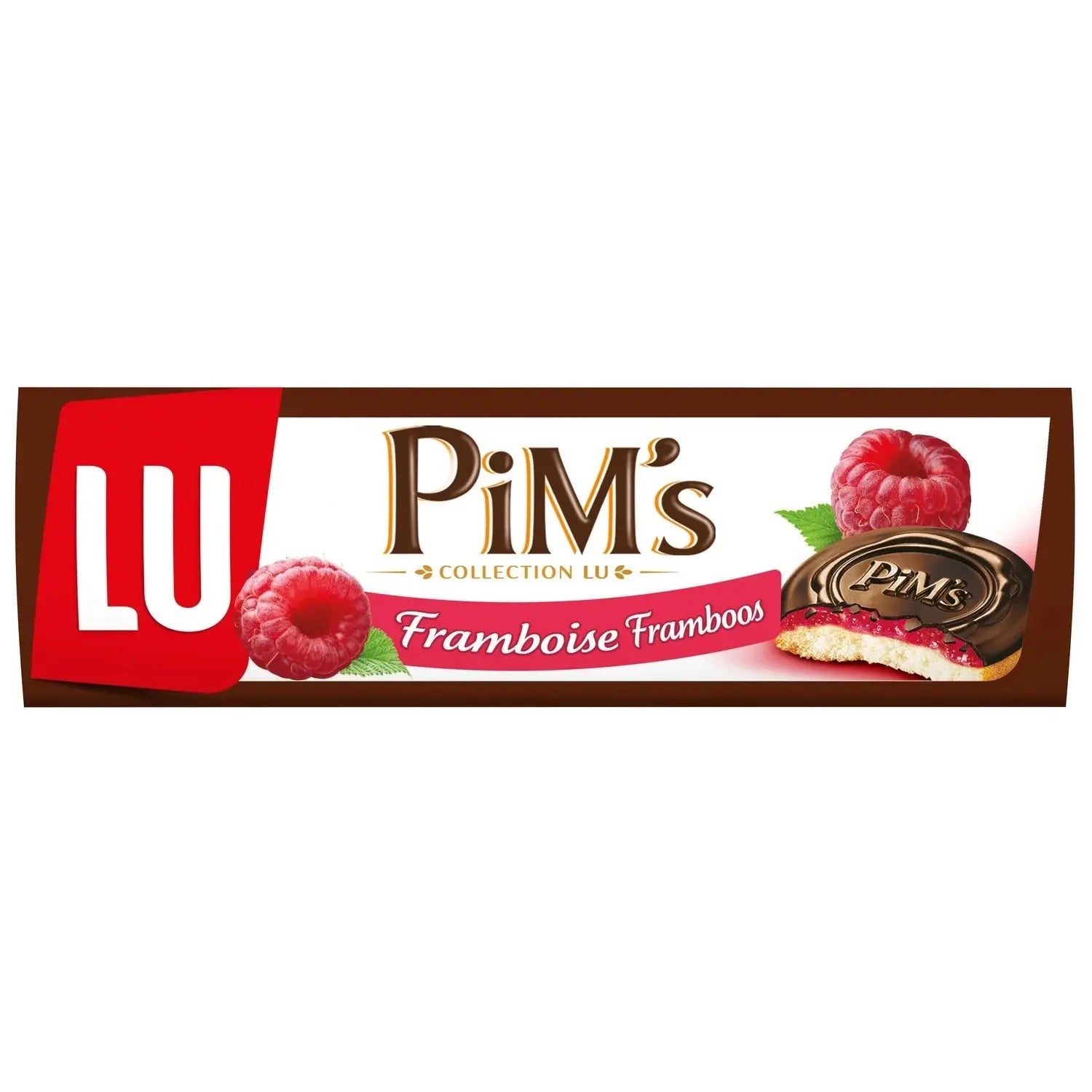 LU, Pim's sponge biscuits coated with raspberry and chocolate - Frenchy Candy