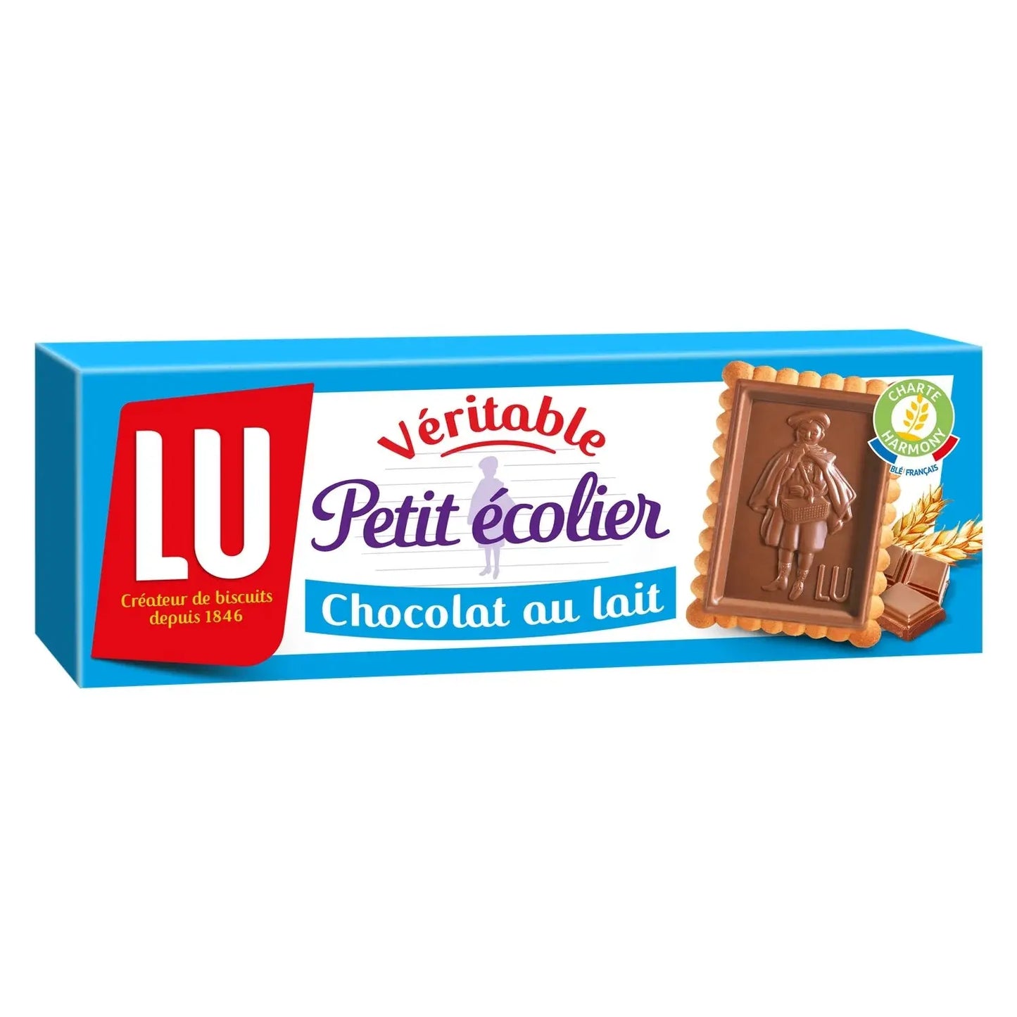 LU, Petit Ecolier Petit Beurre Biscuits coated with milk chocolate - Frenchy Candy