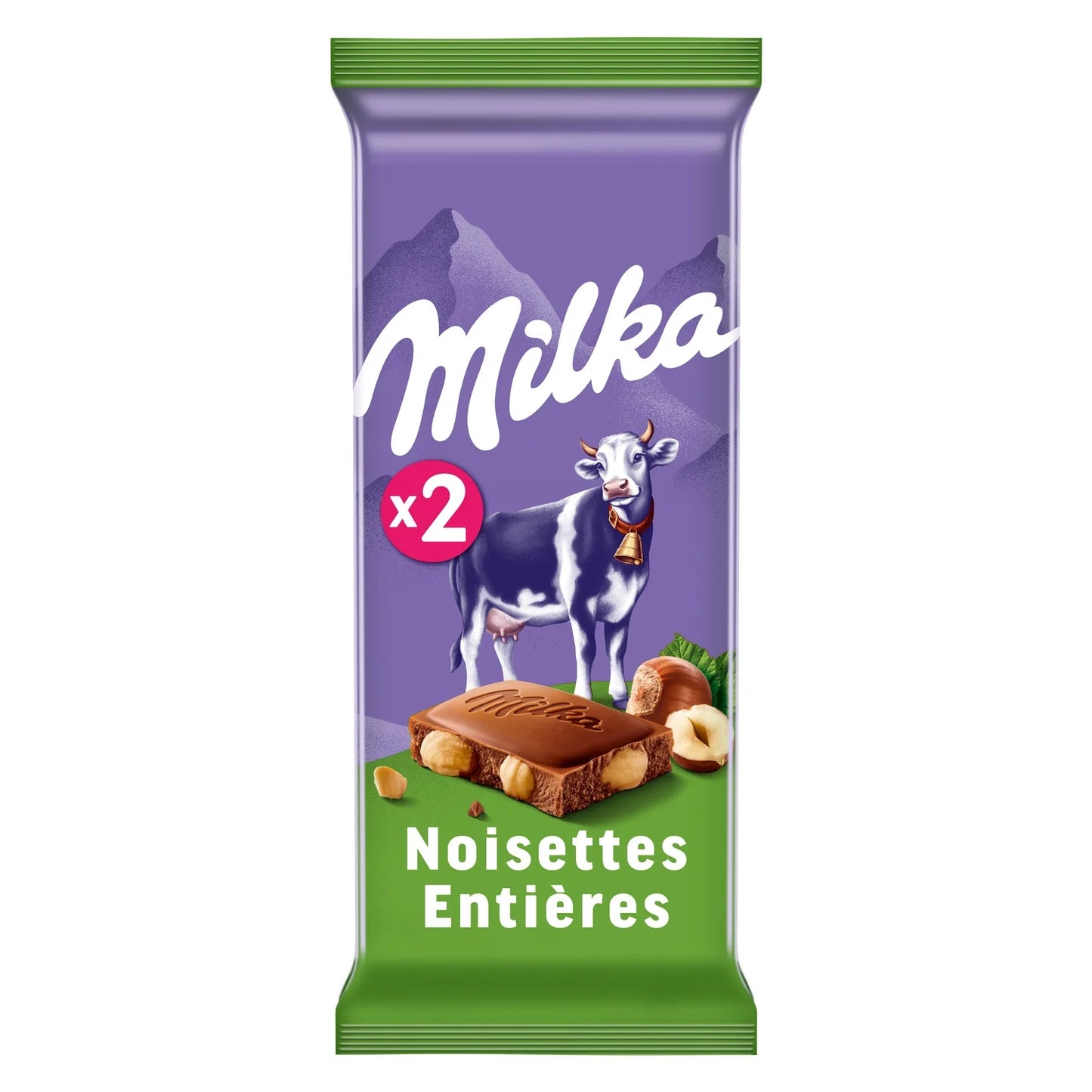 Milka, Milk Chocolate with Whole Hazelnuts Bar - Frenchy Candy