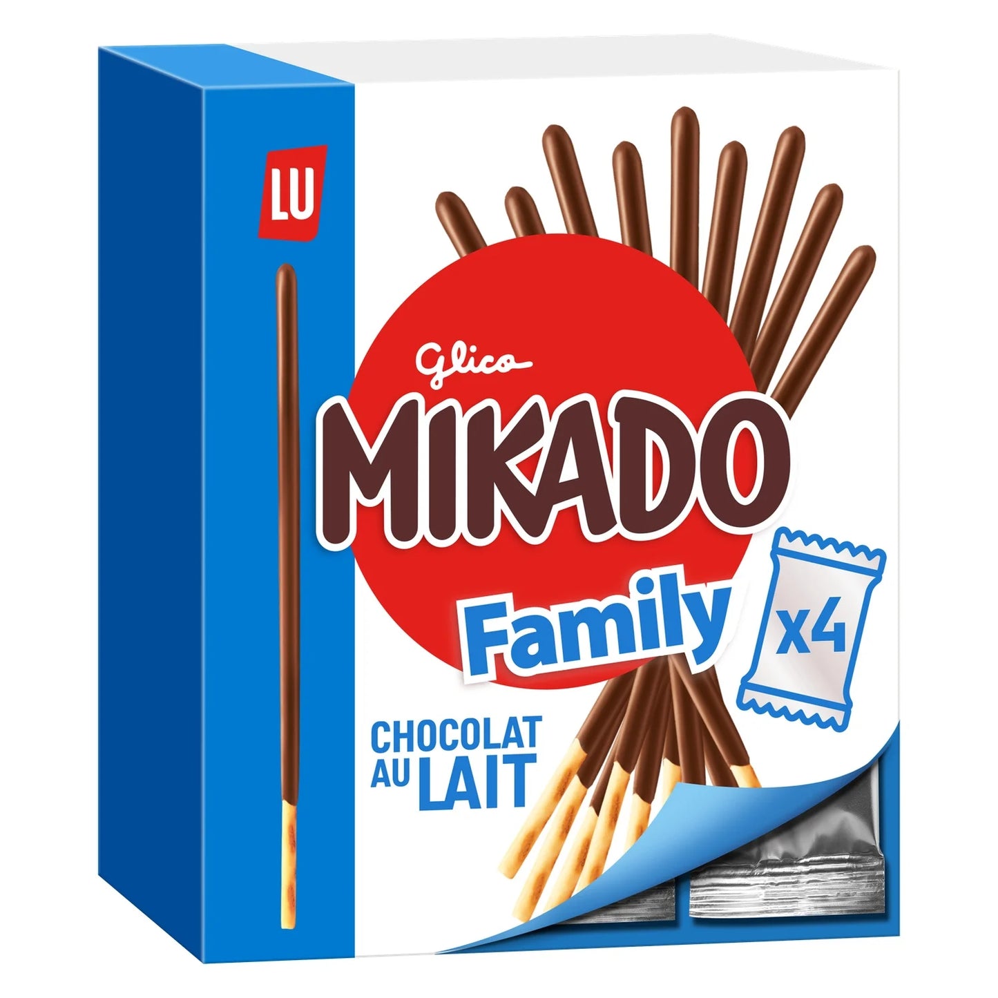 LU, Mikado Milk Chocolate Coated Biscuits Family Pack - Frenchy Candy
