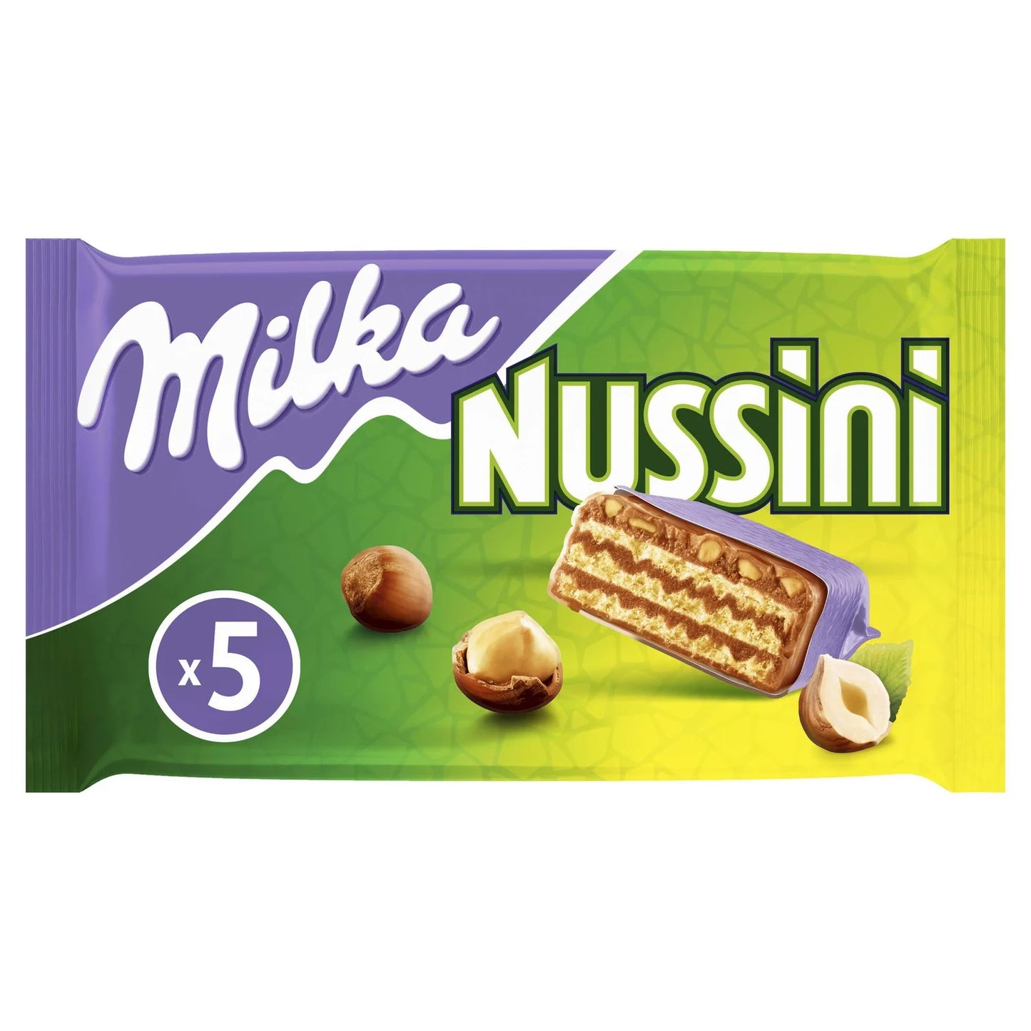 Milka, Nussini Milk and Hazelnut Wafer Chocolate Bars - Frenchy Candy