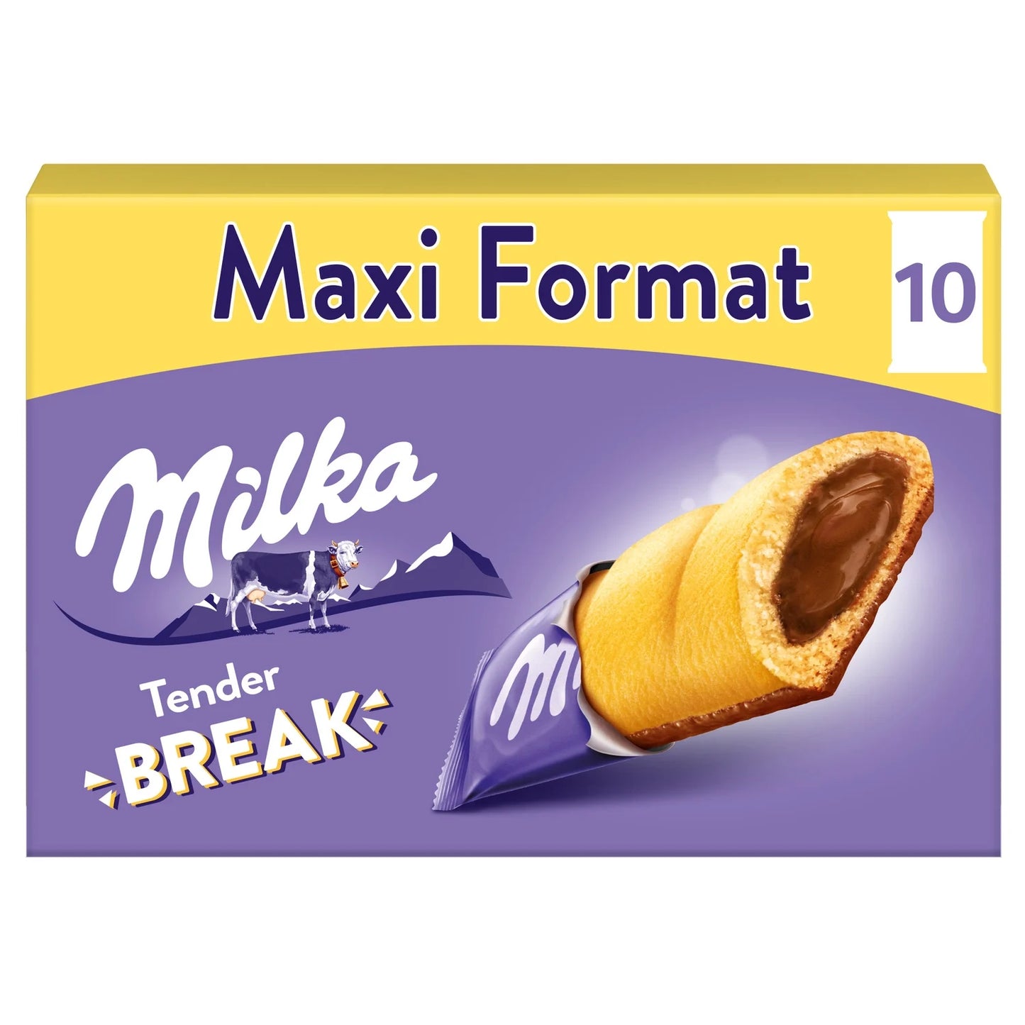 Milka, Tender Break Milk Chocolate Filled Bar Biscuits - Frenchy Candy