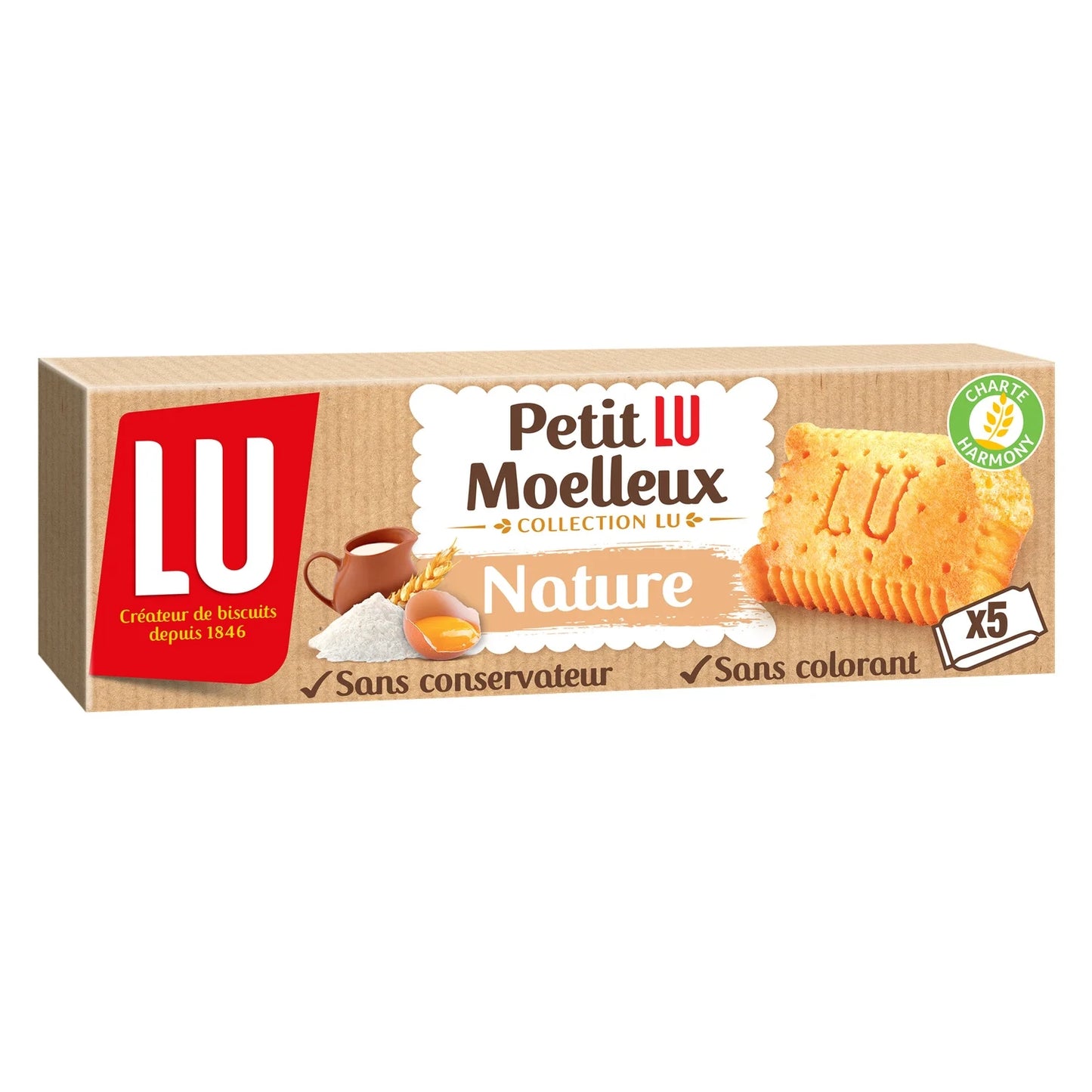 LU, Soft Natural Cakes, Petit Lu Moelleux - Frenchy Candy