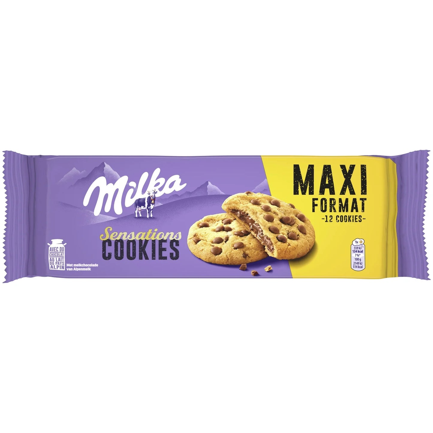 Milka, Choco Sensations Soft Chocolate Cookies with Chocolate Chips - Frenchy Candy