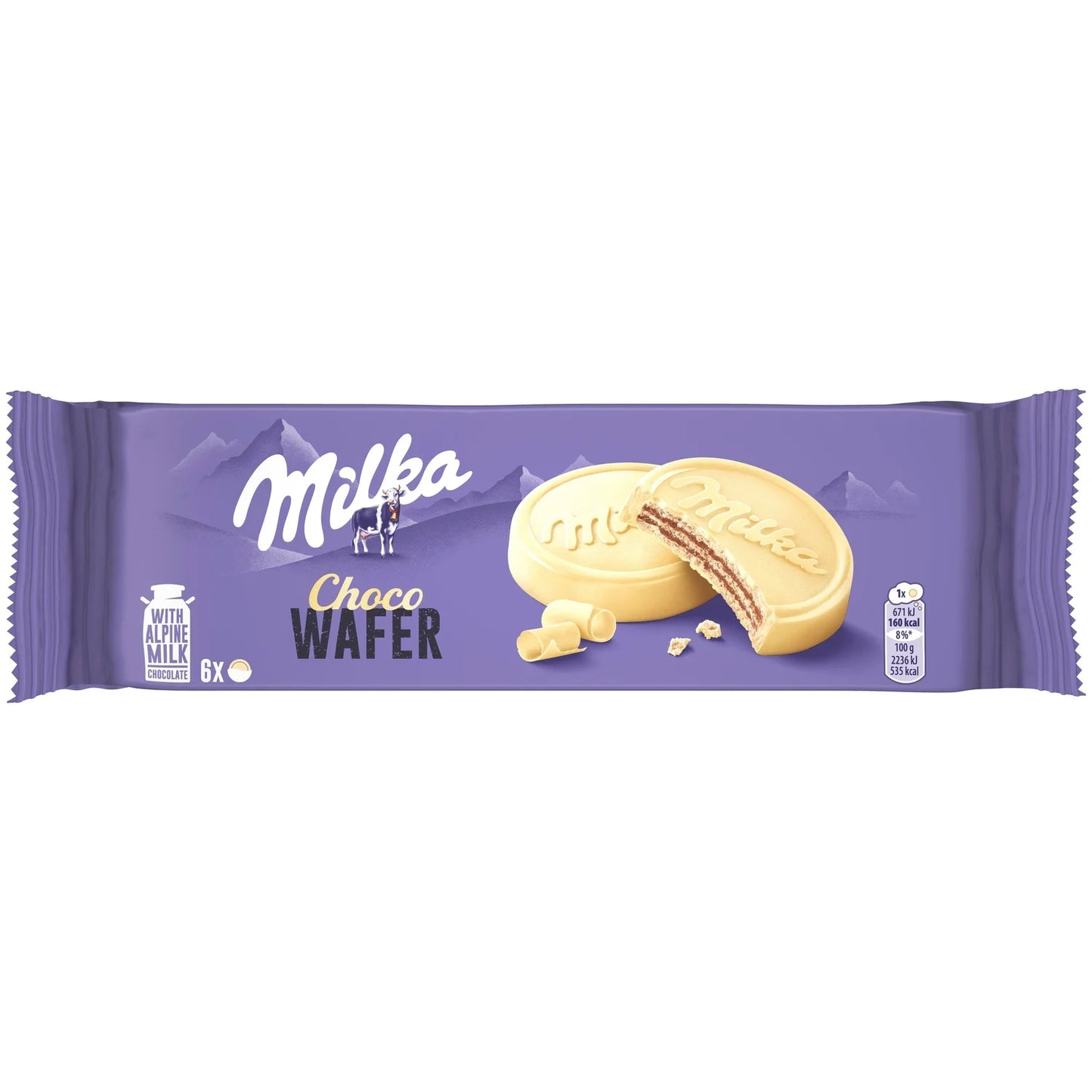 Milka, Choco Wafer White Chocolate Coated Wafers - Frenchy Candy