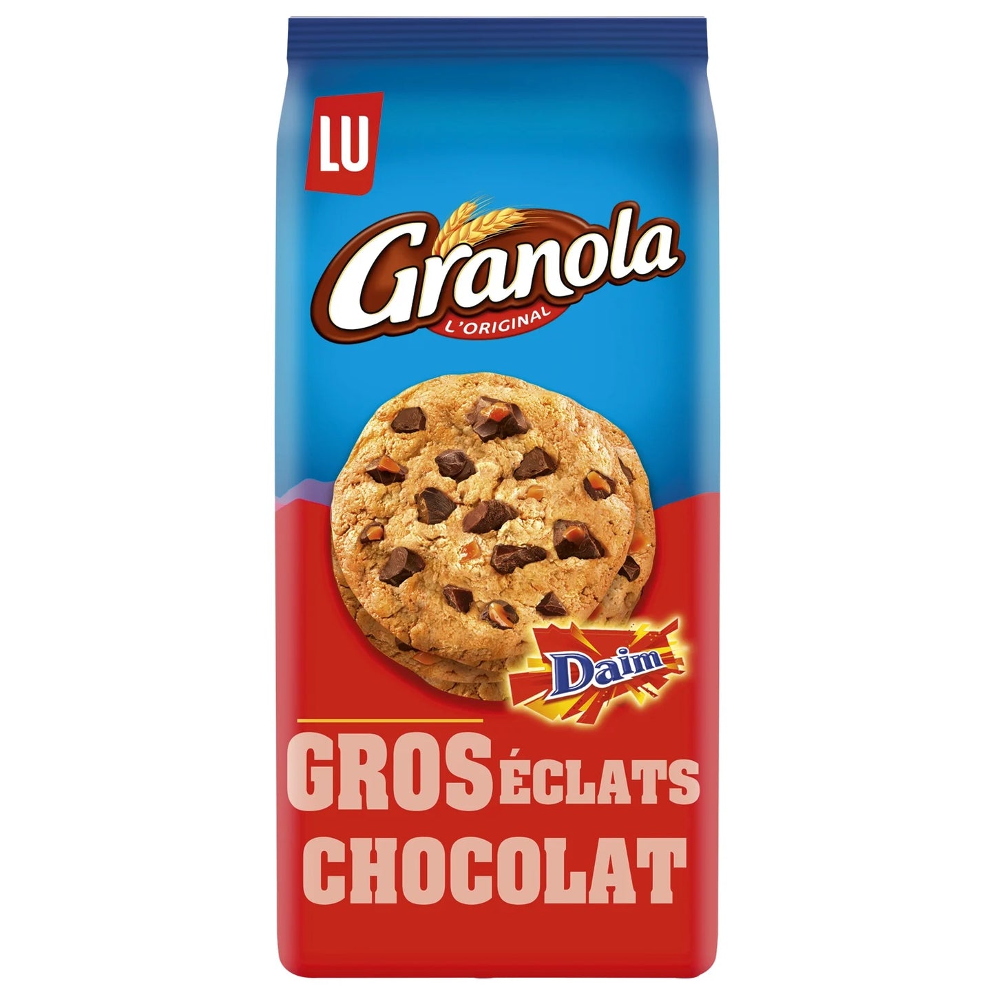 LU, Granola Cookies with Large Chunks of Chocolate and Daim - Frenchy Candy
