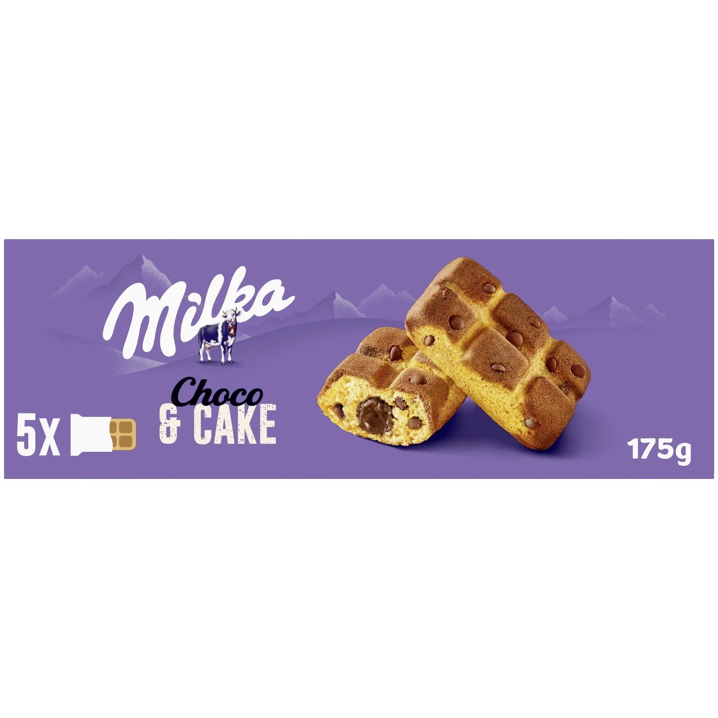 Milka, Cake & Choc, Chocolate Filled Cakes with Chocolate Chips - Frenchy Candy