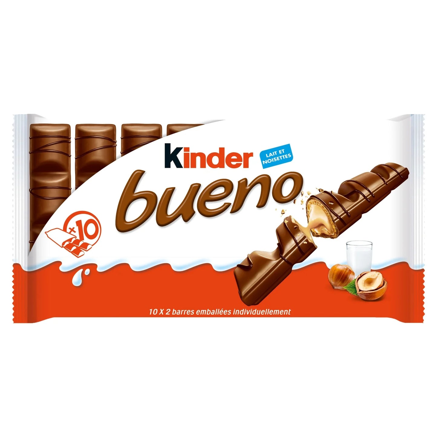 Kinder, Milk Chocolate Bar, Kinder Bueno - Frenchy Candy
