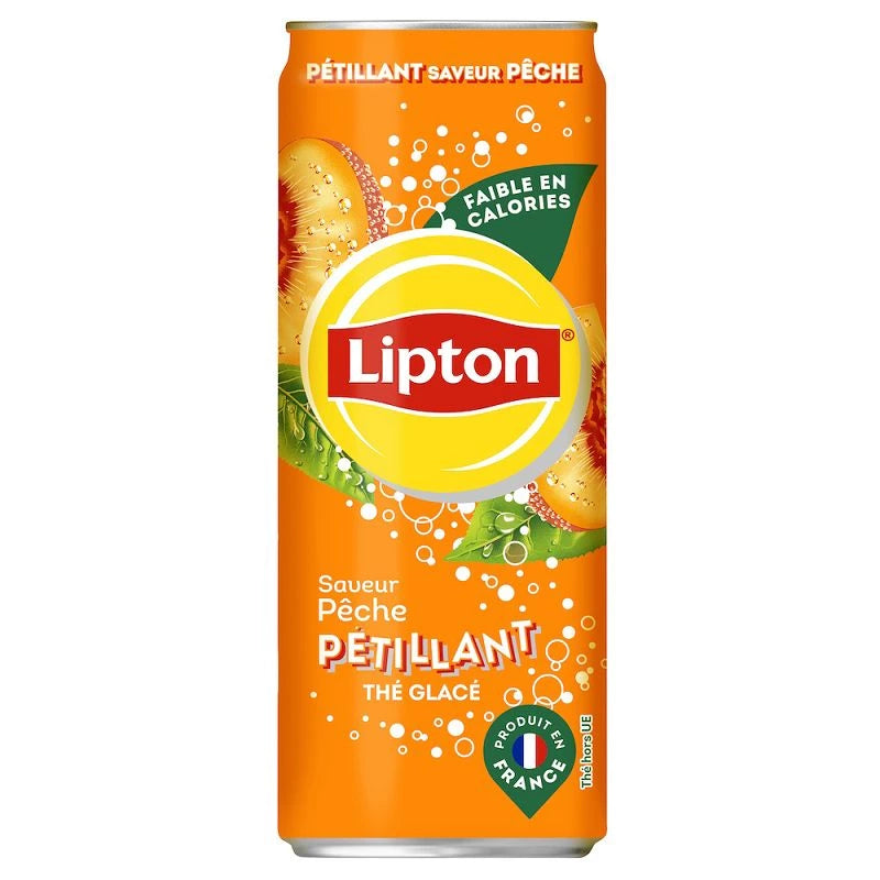 Lipton, Sparkling Peach Flavor Iced Tea Drink - Frenchy Candy