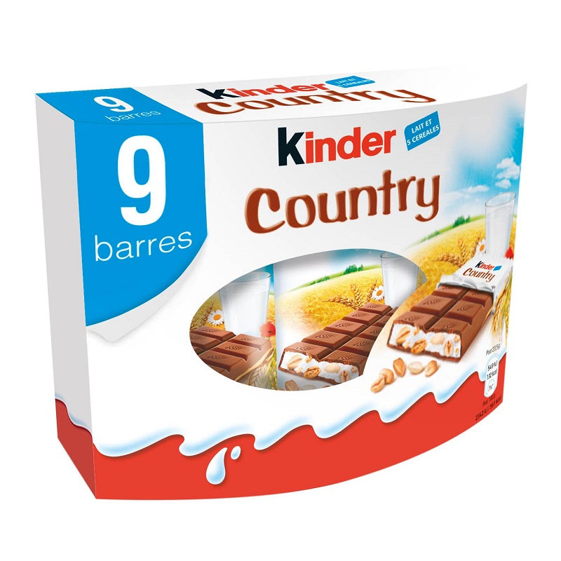 Kinder, Chocolate Cereal Bar, Kinder Country